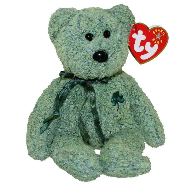 Ty Attic Treasures Collection Blarney The Bear 8" 1993 Tag Green Shamrock 11 for sale online